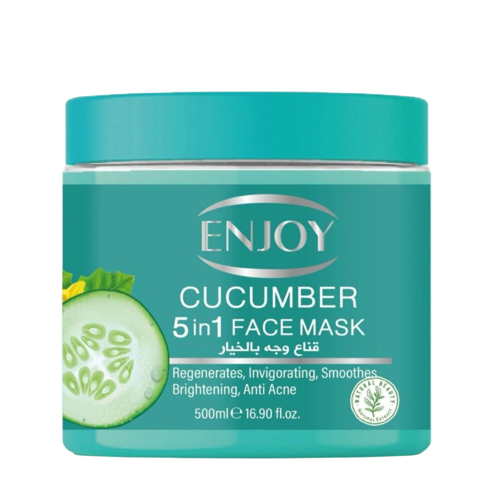 Enjoy Face & Body 5 In 1Whitening Mask Cucumber 500Ml