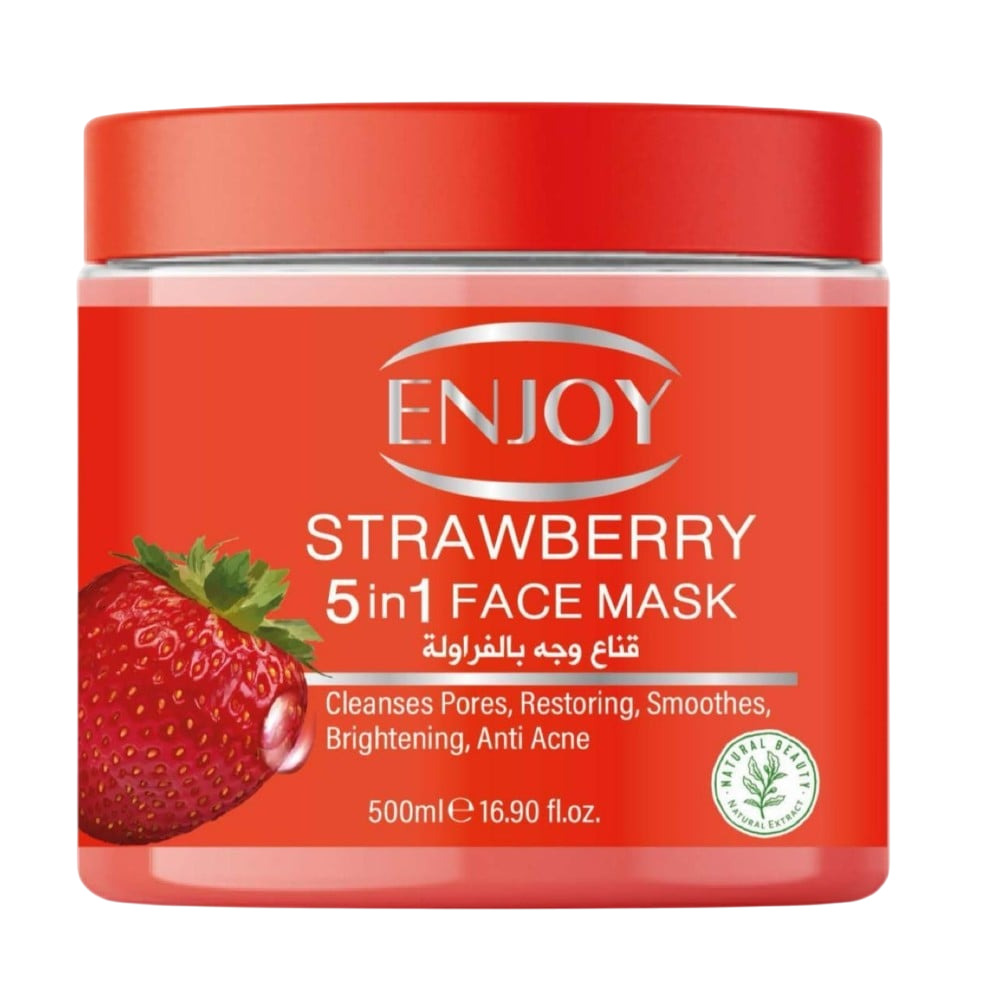 Enjoy Face & Body 5 In 1 Whitening Mask Strawberry 500Ml