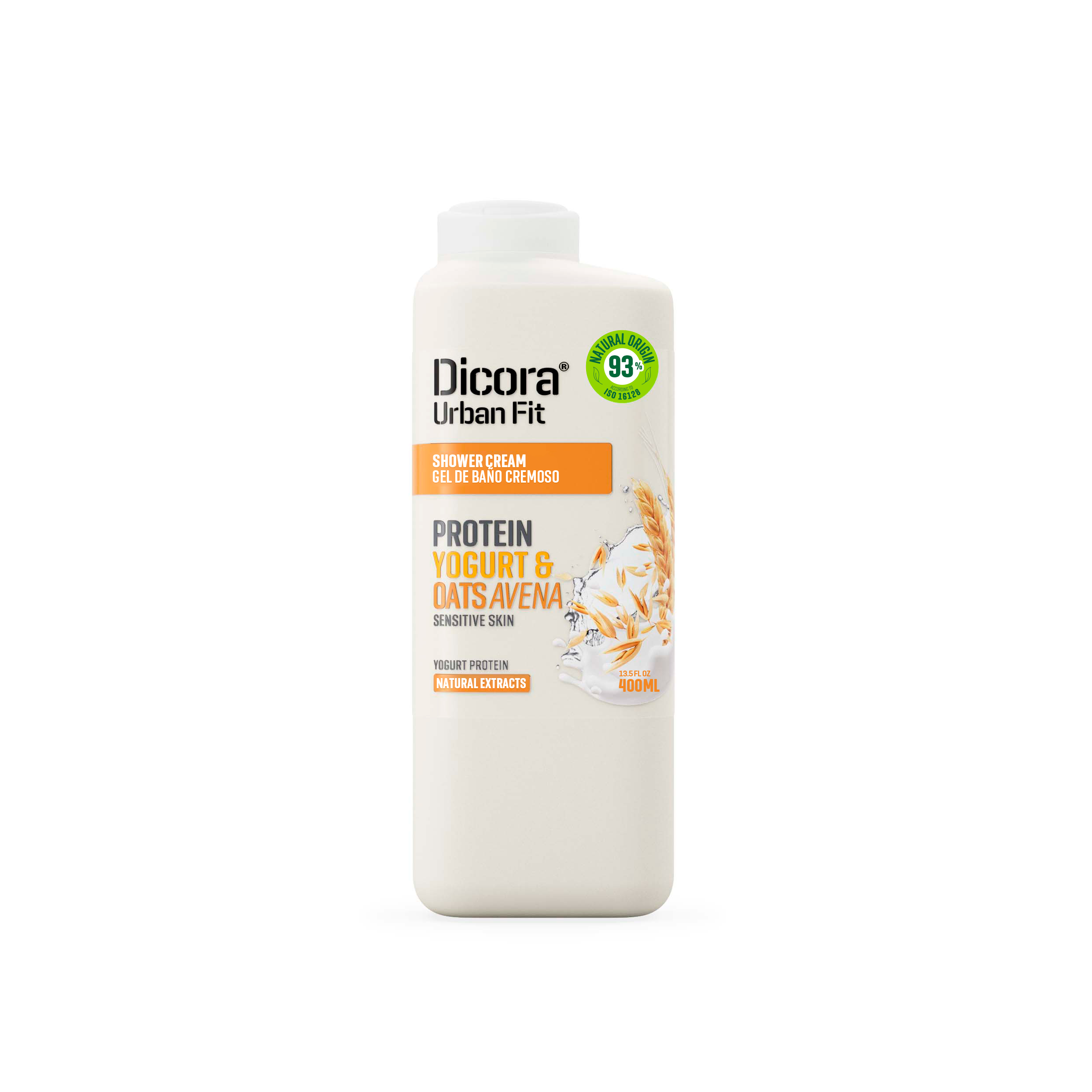 Dicora Urban Fit Shower Cream Yogurt And Oat Avena Yogurt Protein 400 ml