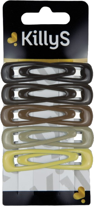 Killys Snap Clips Shades Of Brown - 10 Pcs
