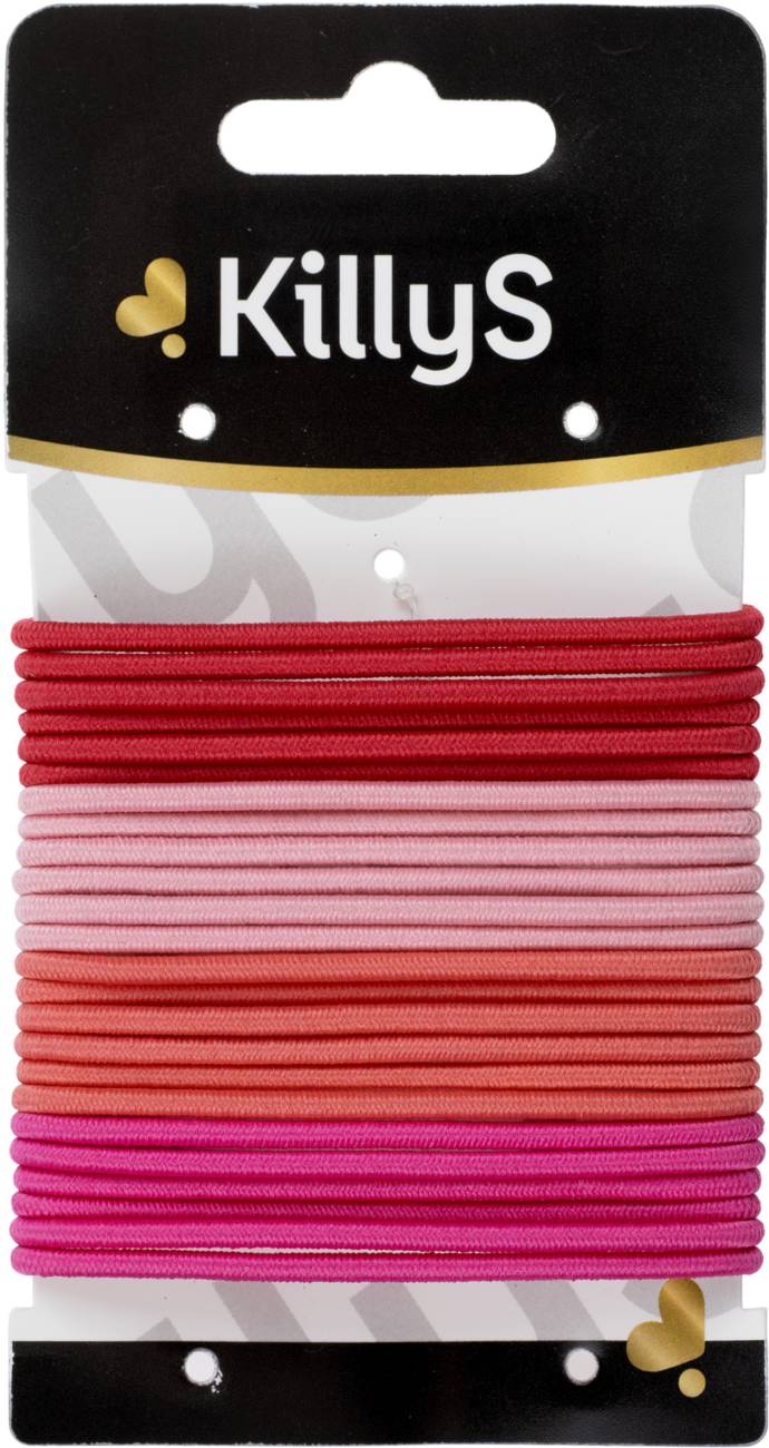 Killys Thin Hair Elastics-Mix Of Colors - 24 Pcs