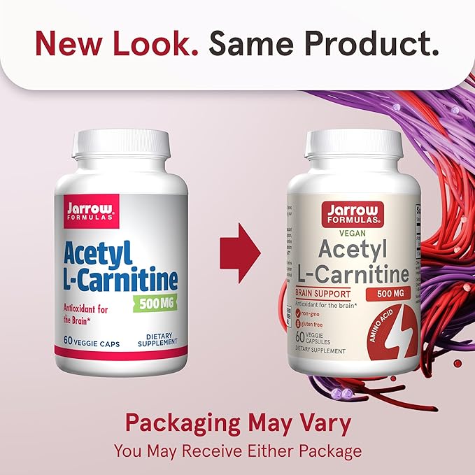 Jarrow Acetyl L-Carnitine - 500 Mg - 60 Veggie Capsule