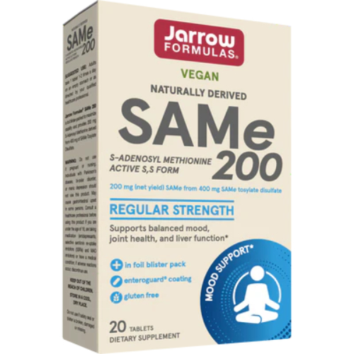 Jarrow SAMe 200 Milligrams 20 Enteric-Coated Tablets