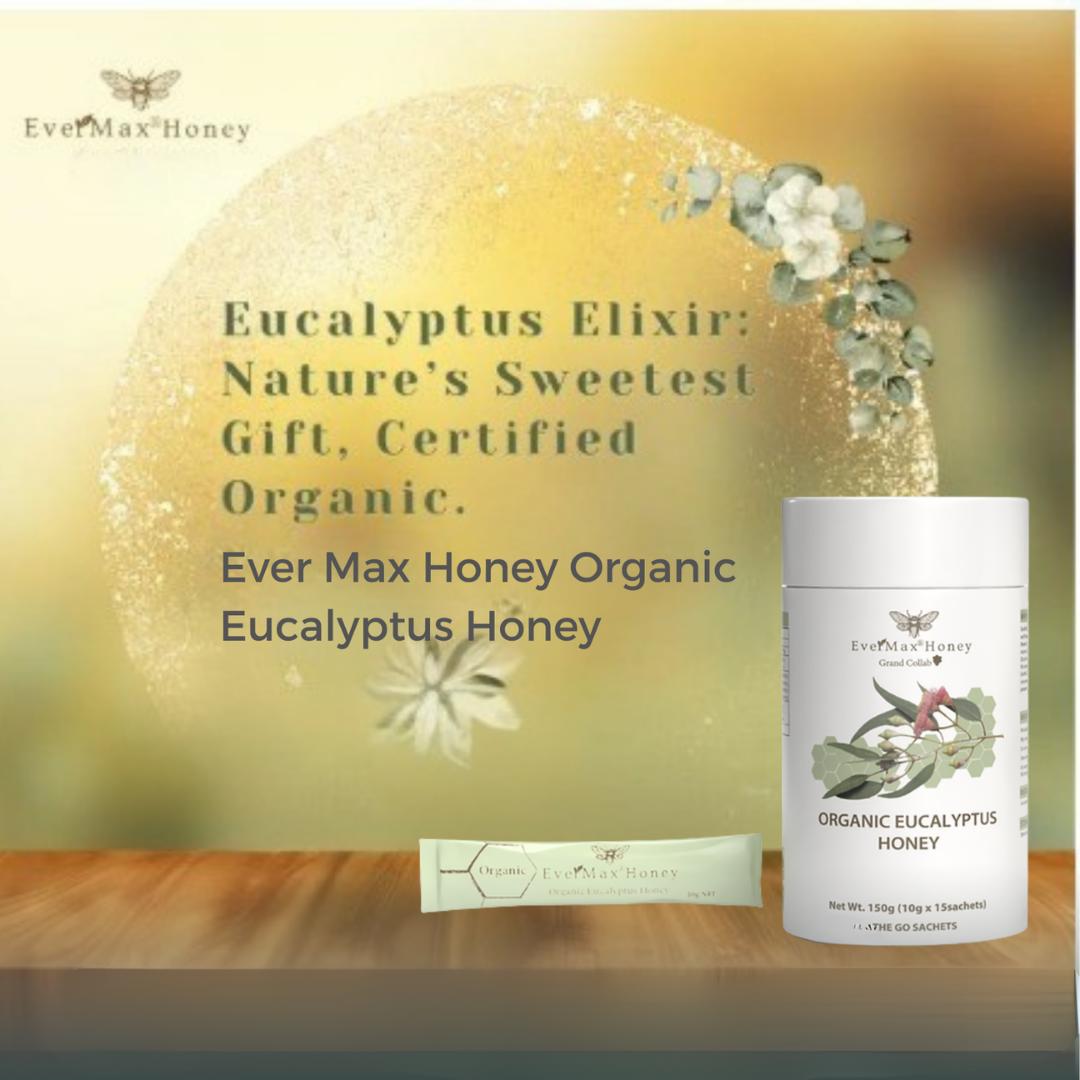 Evermax Manuka Honey with Eucalyptus, Premium Manuka Honey Blended with Eucalyptus for a Naturally Soothing Daily Honey, Rich Aromatic Flavour for Tea Toast and Wellness Routines