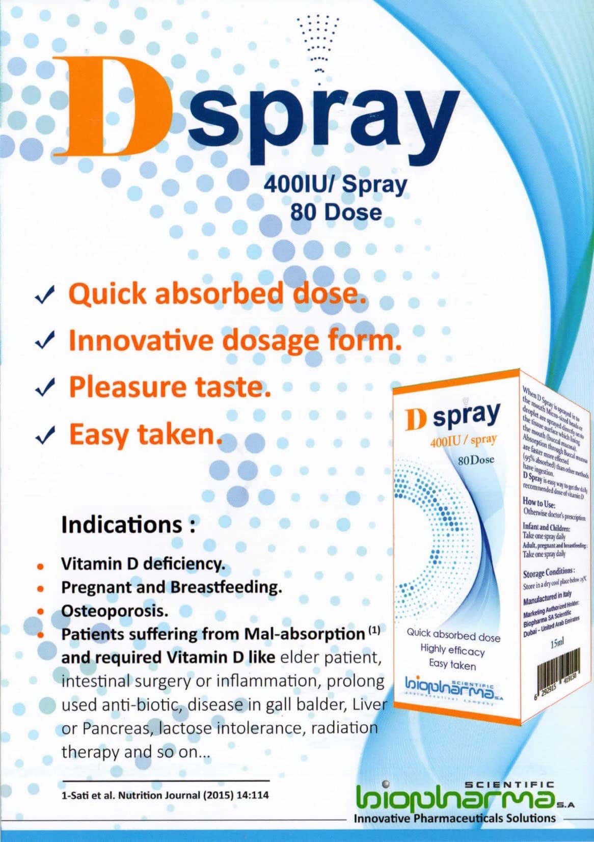 D Spray 400iu 80dose 15ml