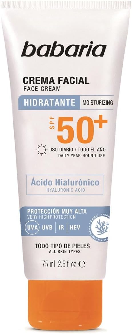 Babaria Hyaluronic Acid Moisturizing Face Cream F50+ 75ml