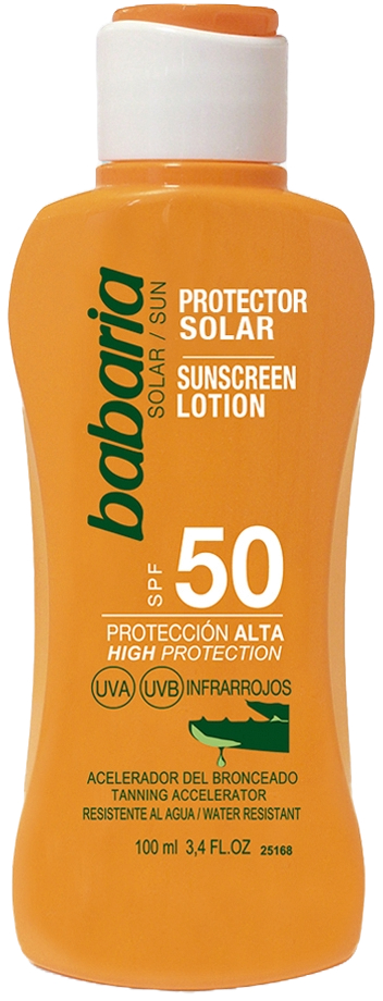 باباريا غسول واقي من الشمس بالصبار بعامل حماية من الشمس 50 مل