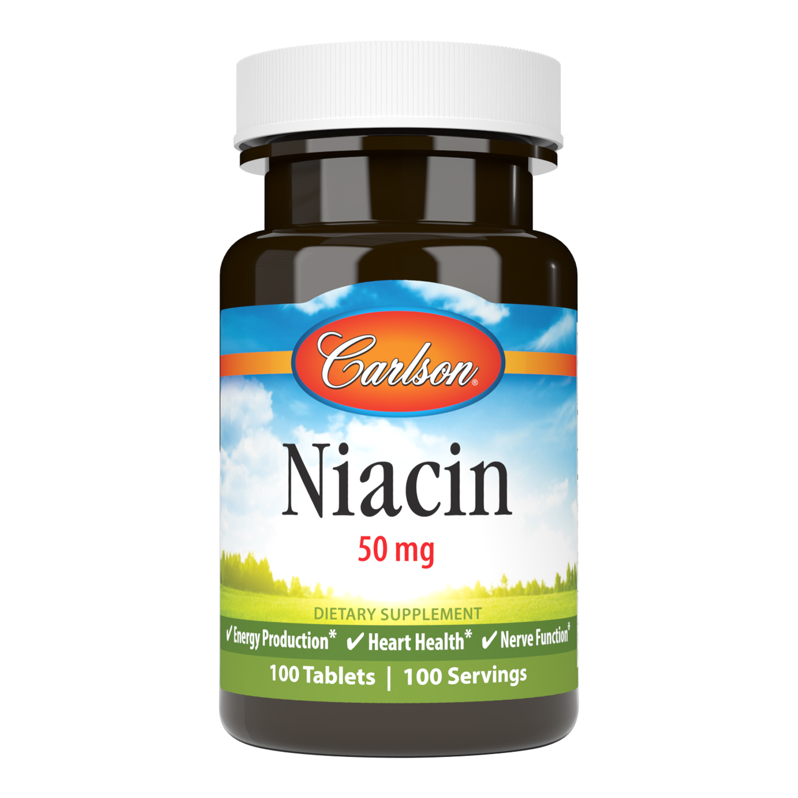 Carlson Niacin 50 Mg 100 Tablets