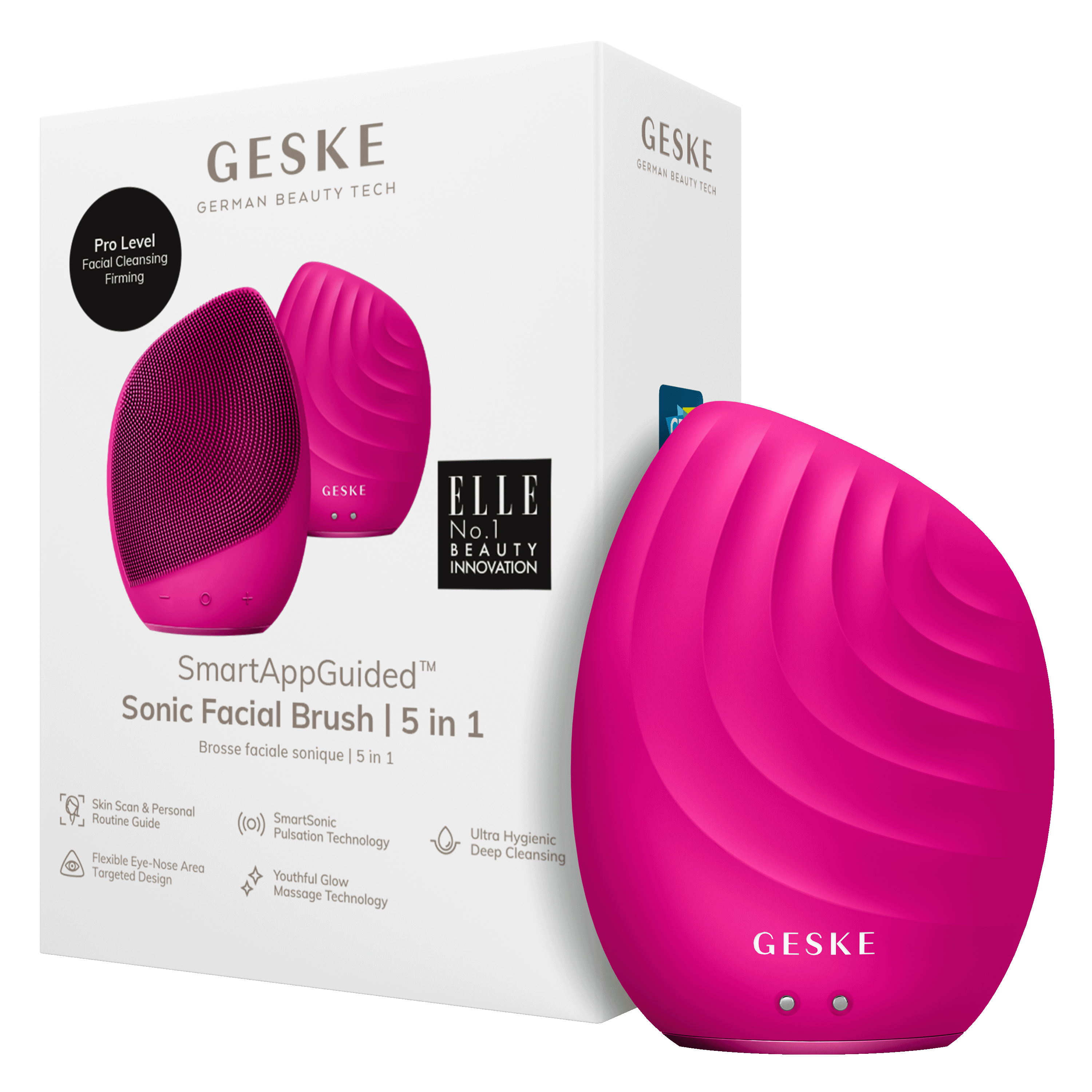 Geske Sonic Brush 5 In 1 Magenta