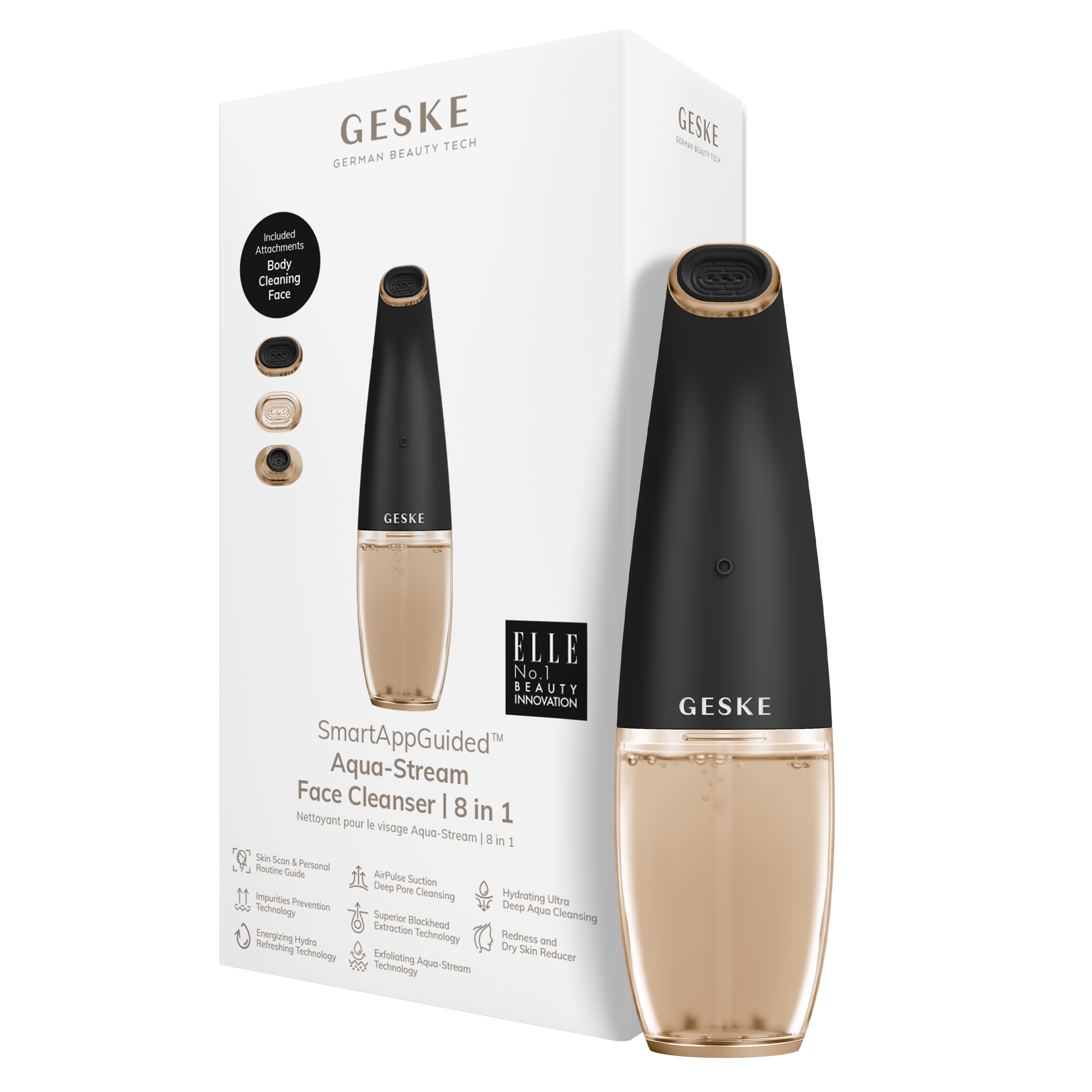 Geske Aqua-Stream Face Cleanser - 8 In 1 Gray