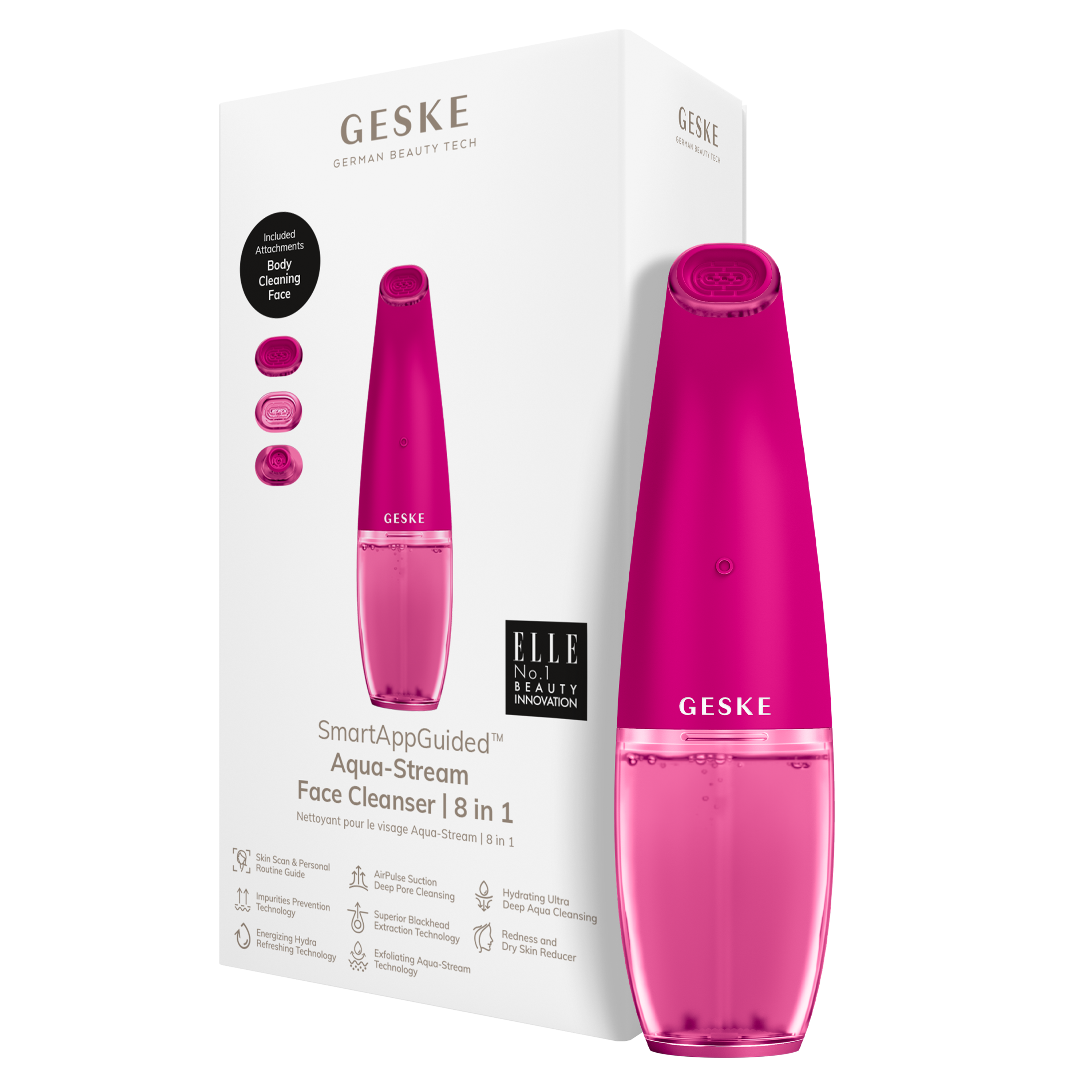GESKE Aqua Stream Face Cleanser 8 In 1 Magenta