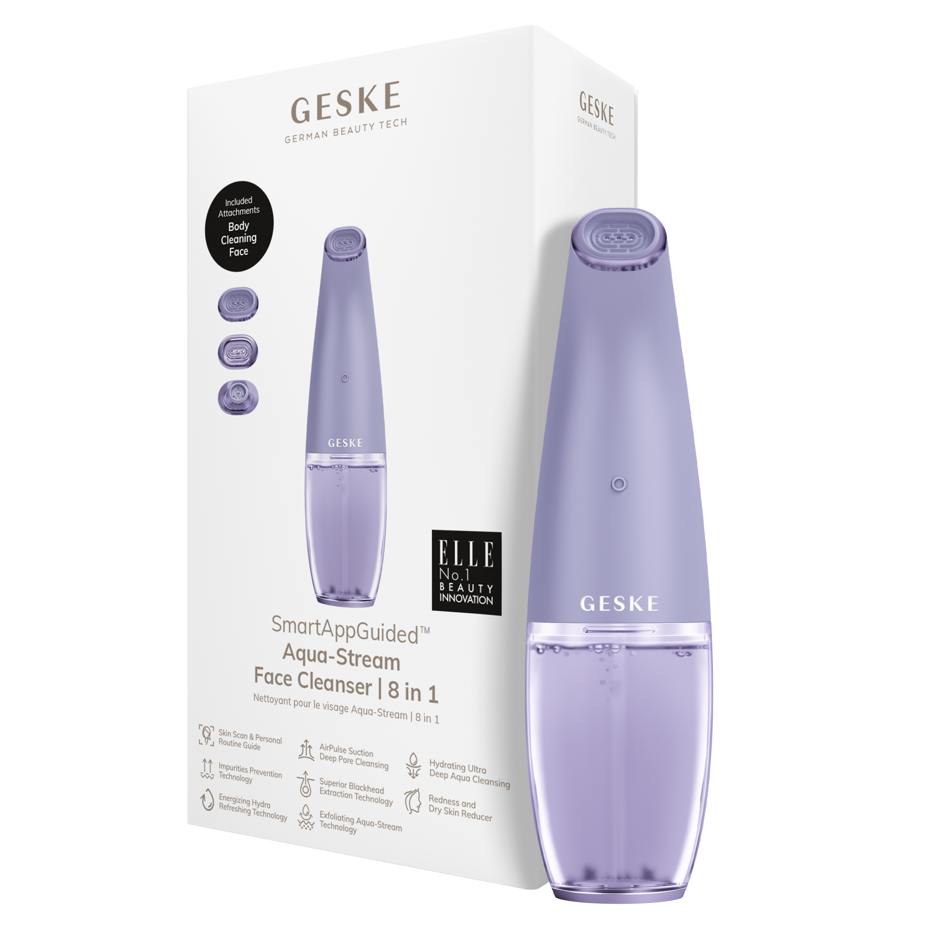 GESKE Aqua Stream Face Cleanser 8 In 1 Purple