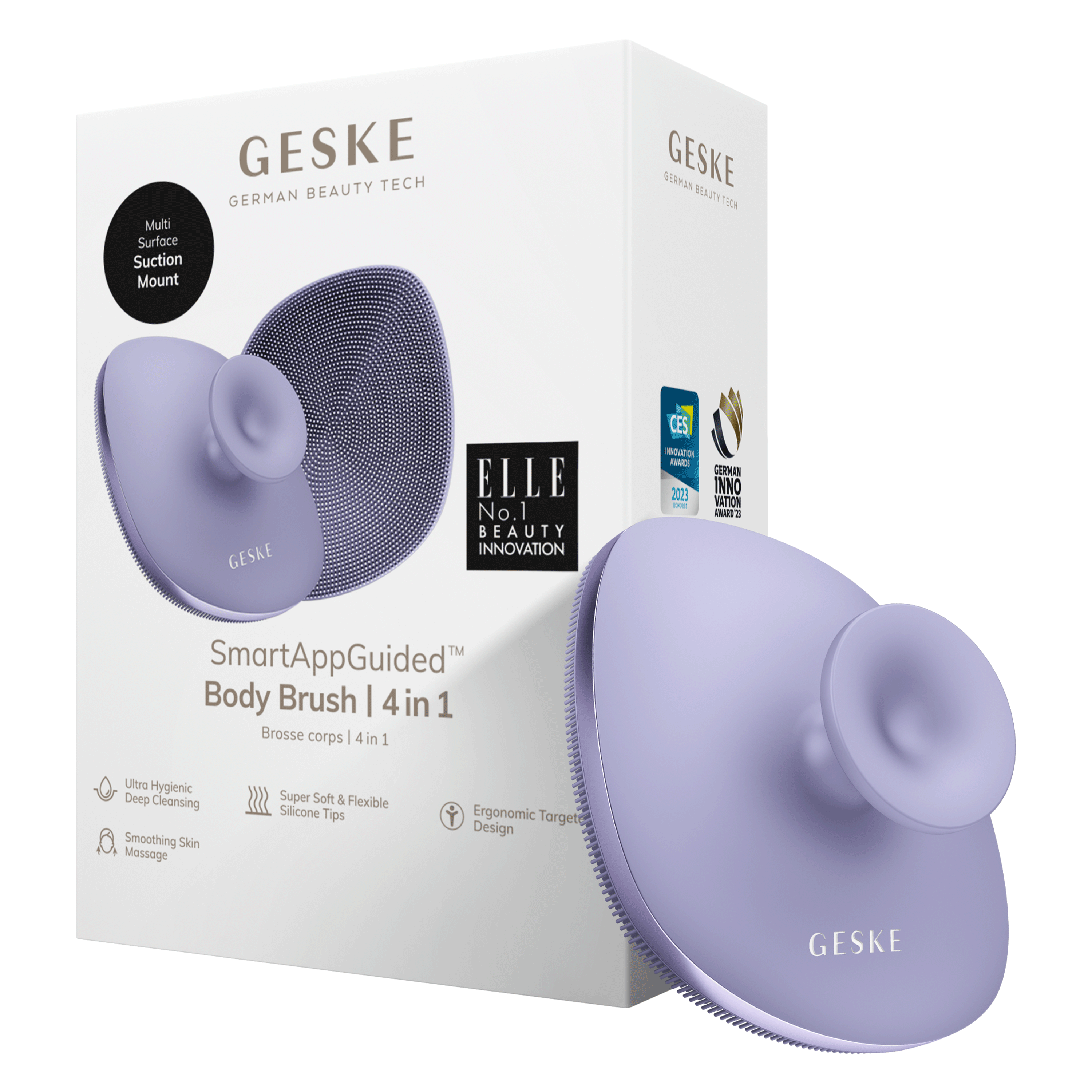 Geske Body Brush - 4 In 1 Purple