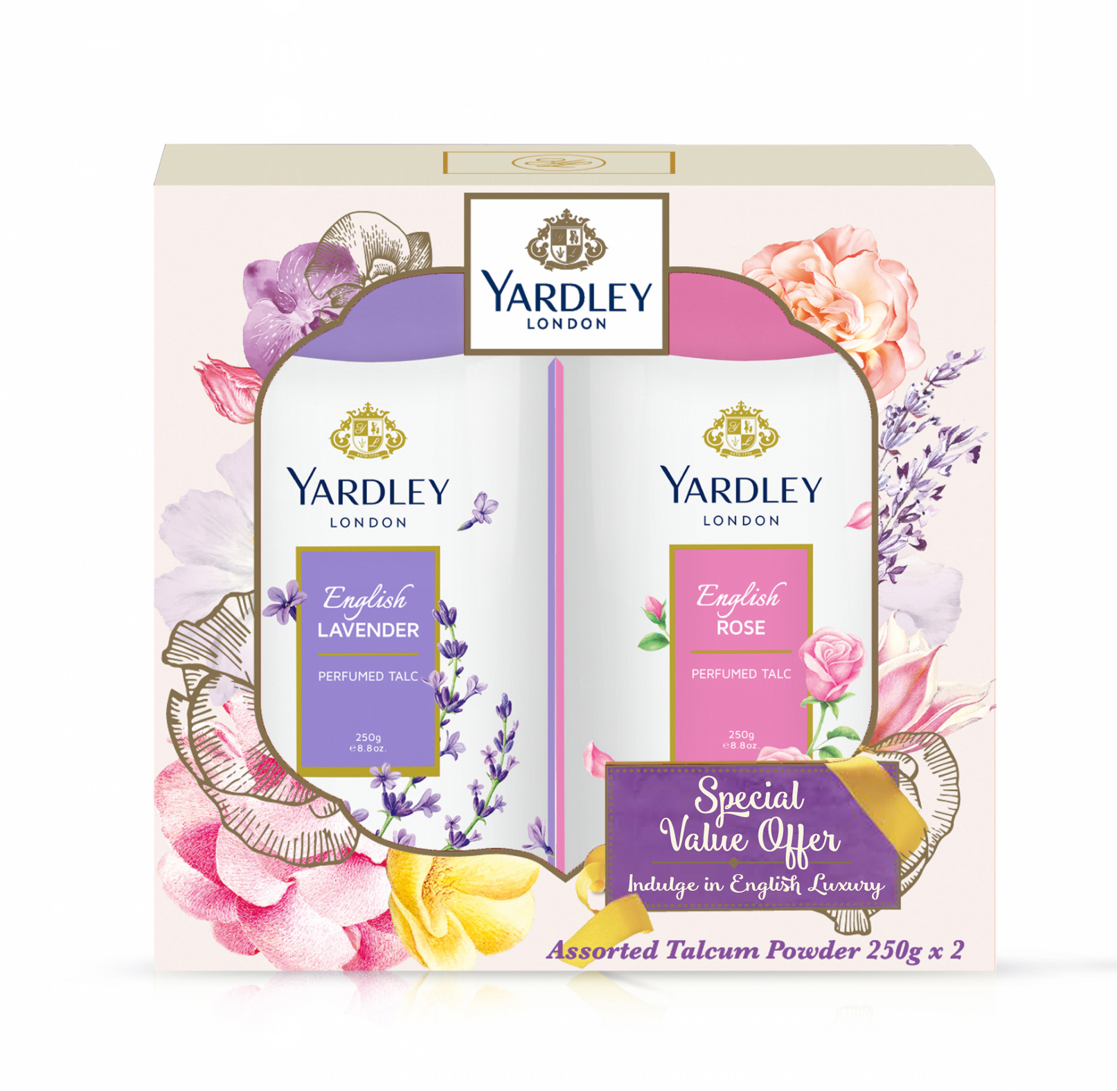 Yardley Assorted Floral Talc 20 Off