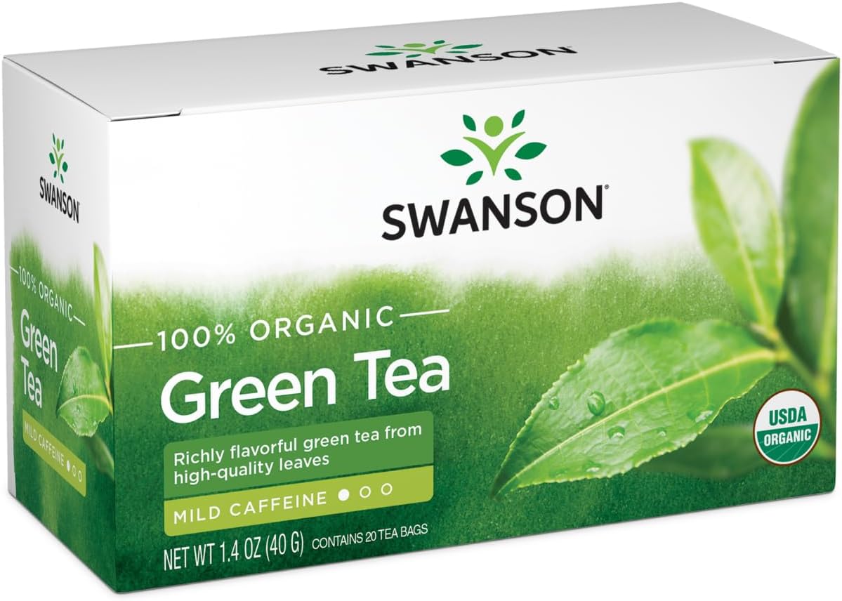 Swanson 100% Organic Green Tea - 20 Bag(S)