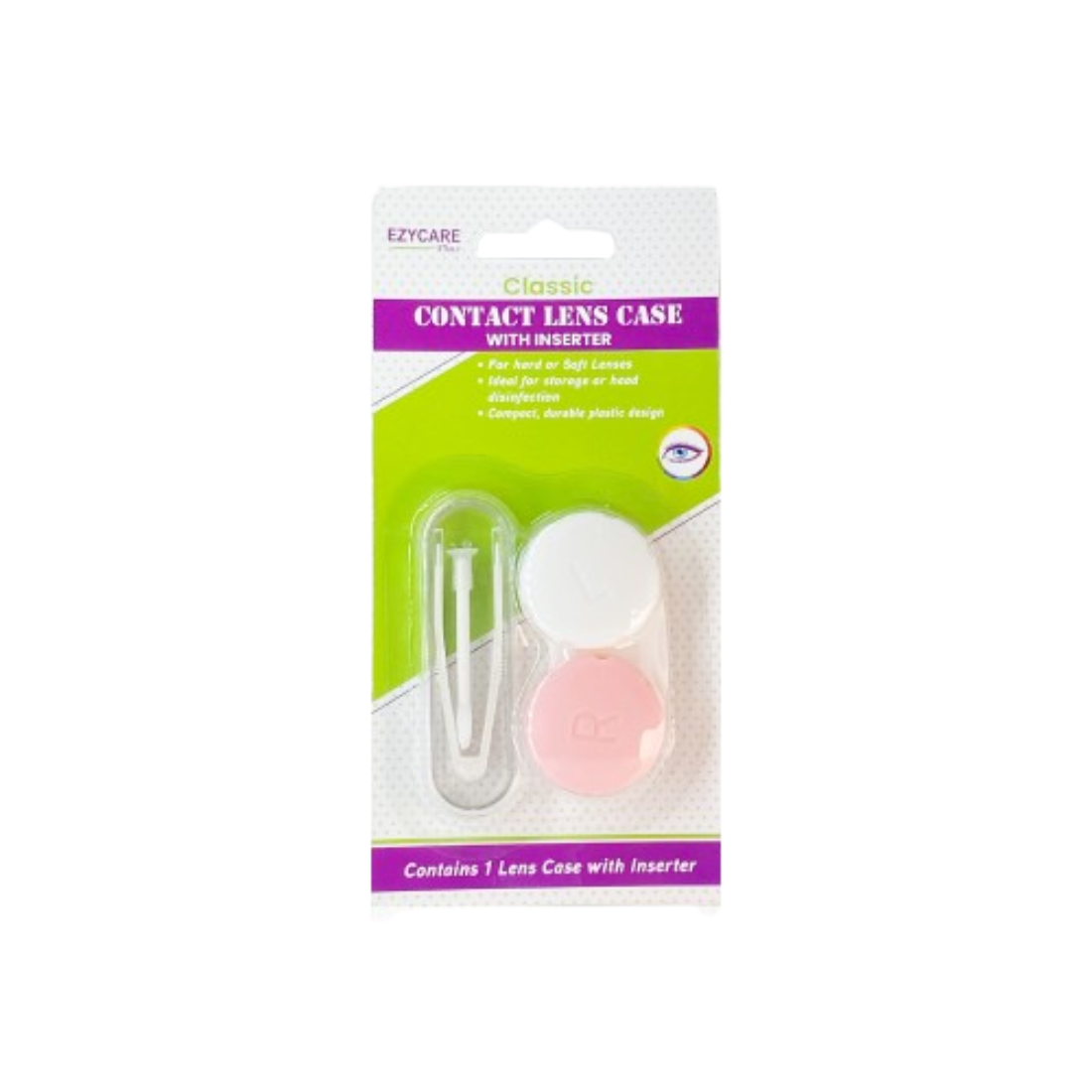 Ezycare Classic Contact Lens Case With Inserter