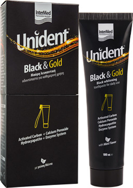 Intermed Unident Black And Gold Toothpaste 100Ml