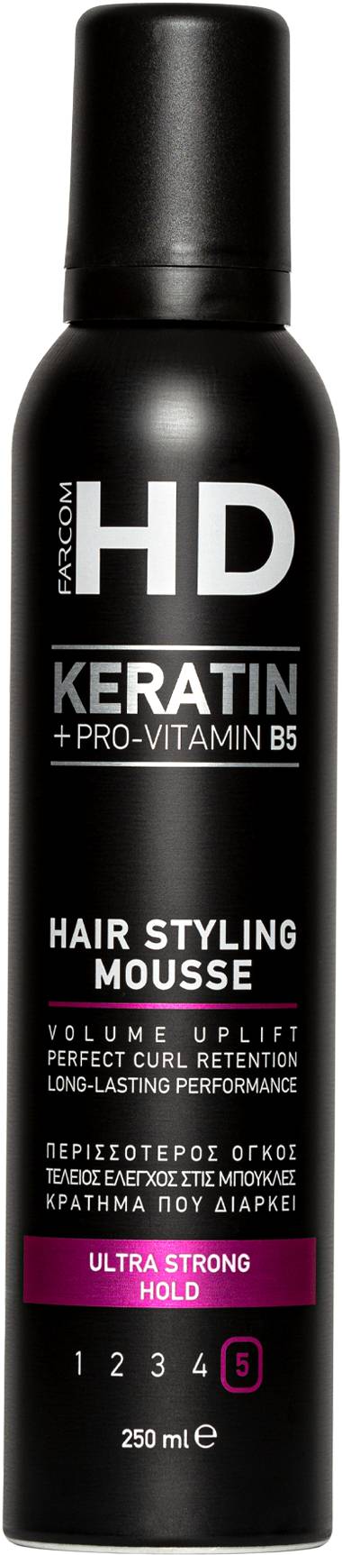 Farcom HD Ultra Strong Hair Mousse - 250 ml