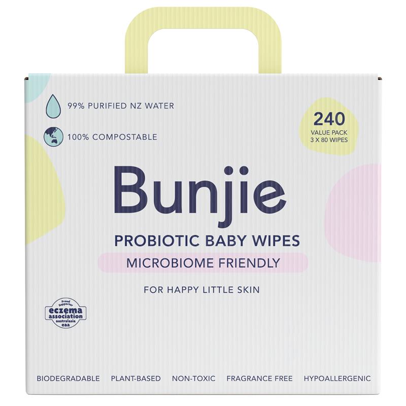 Bunjie BABY MULTIPACK WIPES 3x80 SHEETS