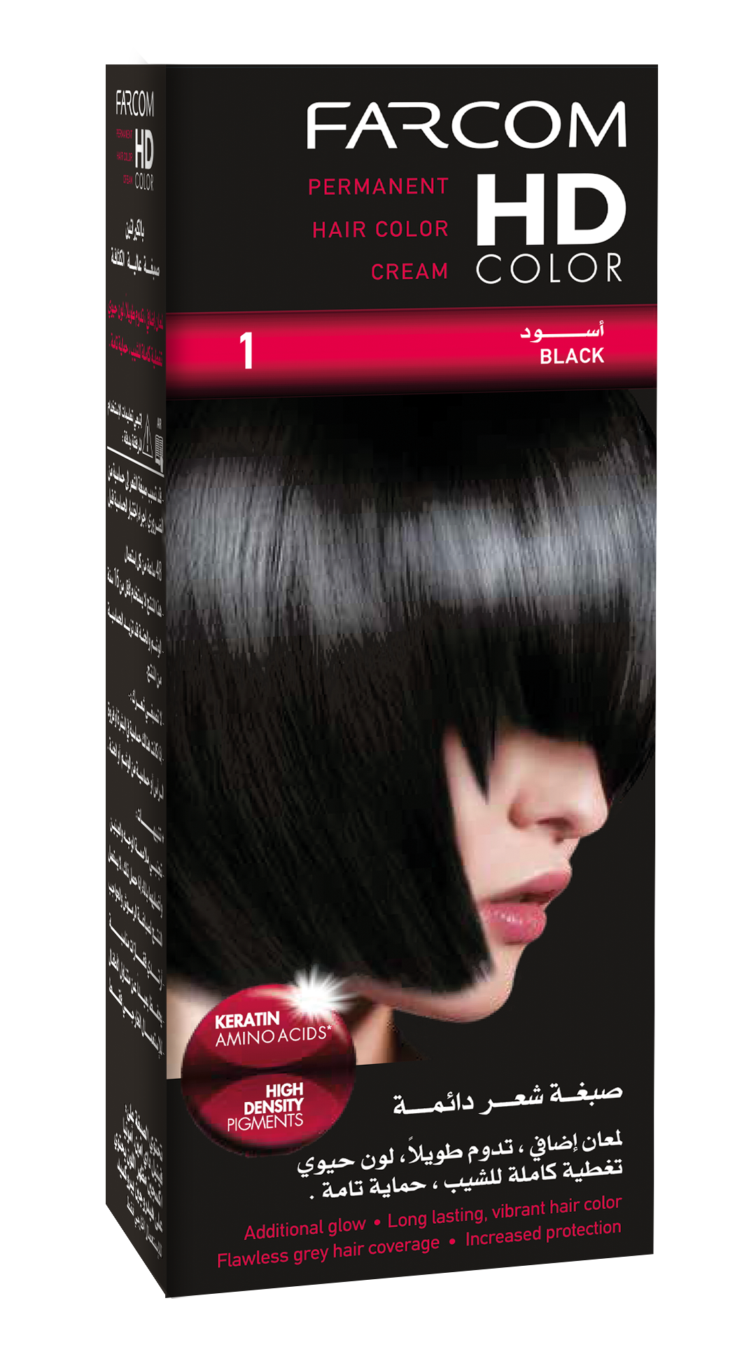 اتش دي صبغة شعر 1 أسود إيبوني