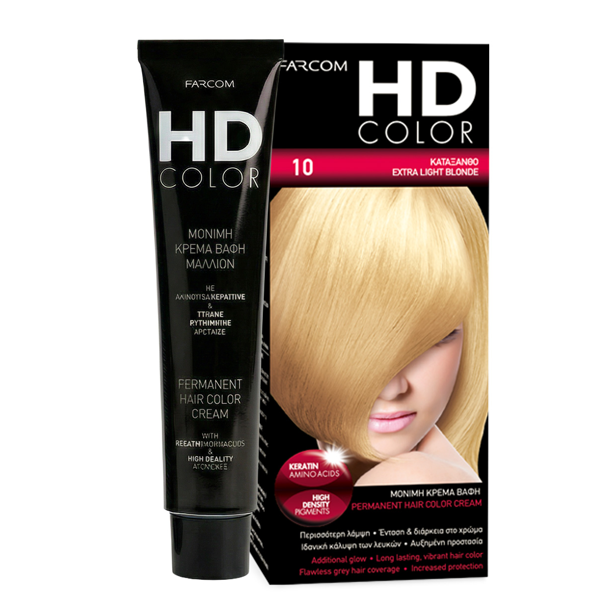 فاركوم اتش دي صبغة شعر رقم 10 أشقر فاتح إكسترا