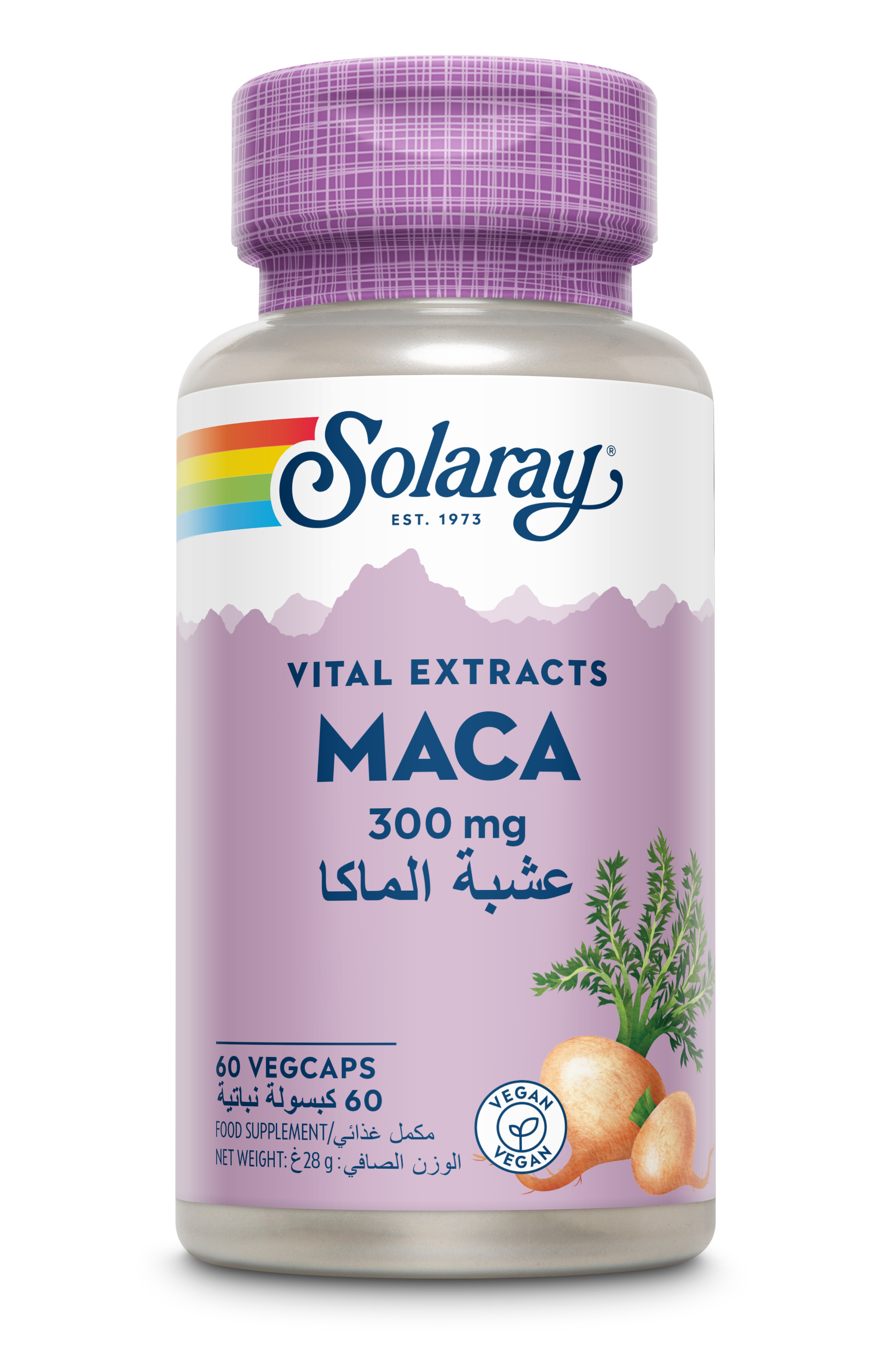 سولاراي جذور الماكا 300 مجم 60 كبسوله