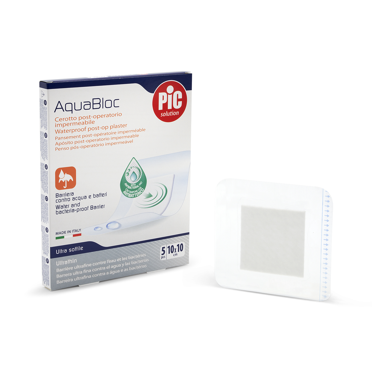 Pic Aqua Bloc With Chg Plaster 10 Cm X 10 Cm 5 Pcs