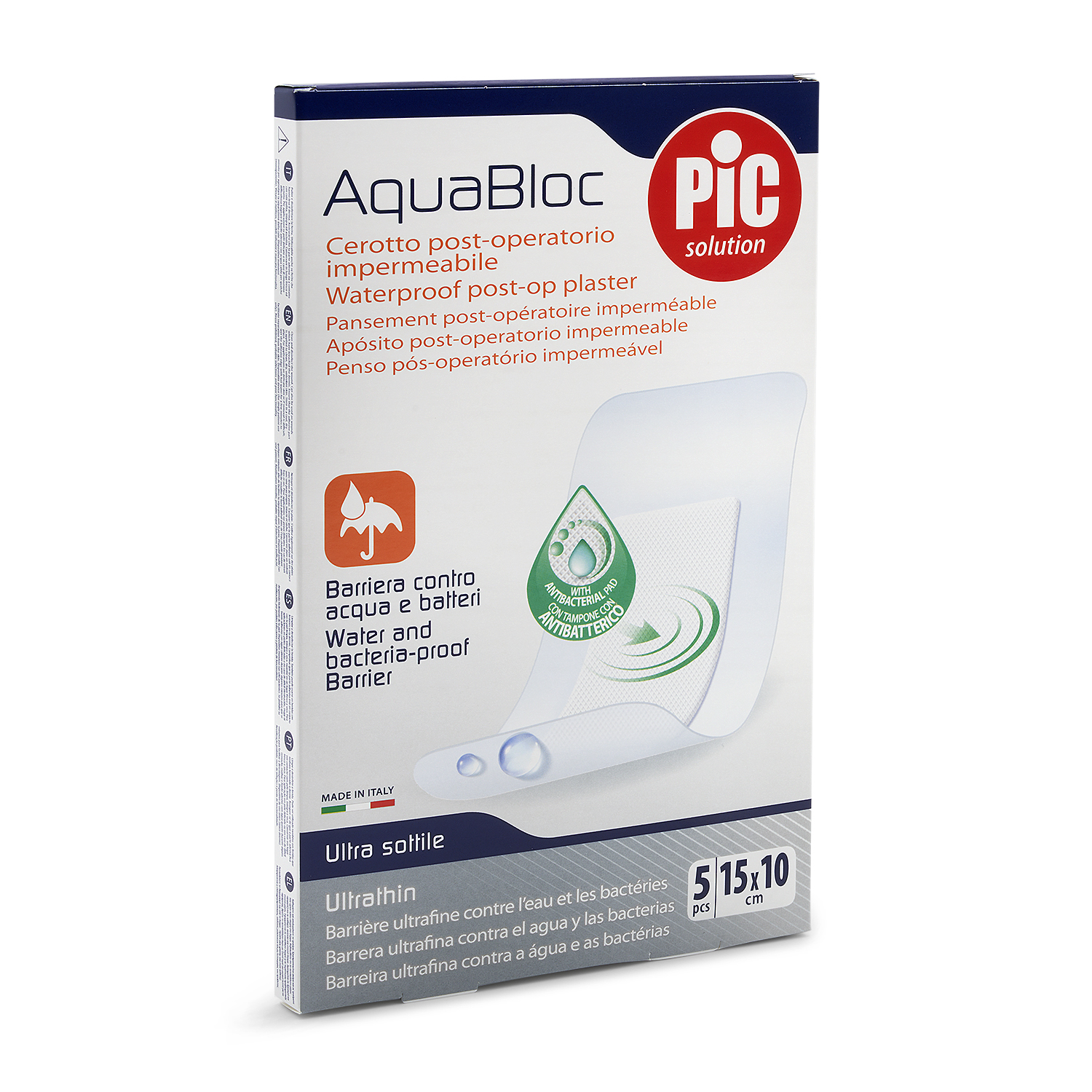 Pic Aqua Bloc With Chg Plaster 15 Cm X 10 Cm 5 Pcs
