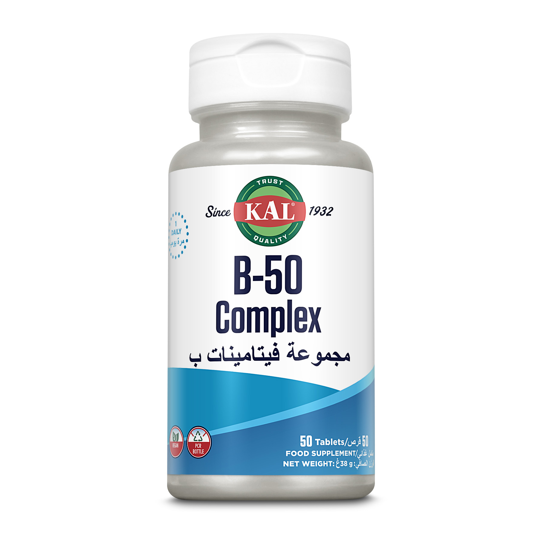 KAL, B-50 Complex - 50 Tablets