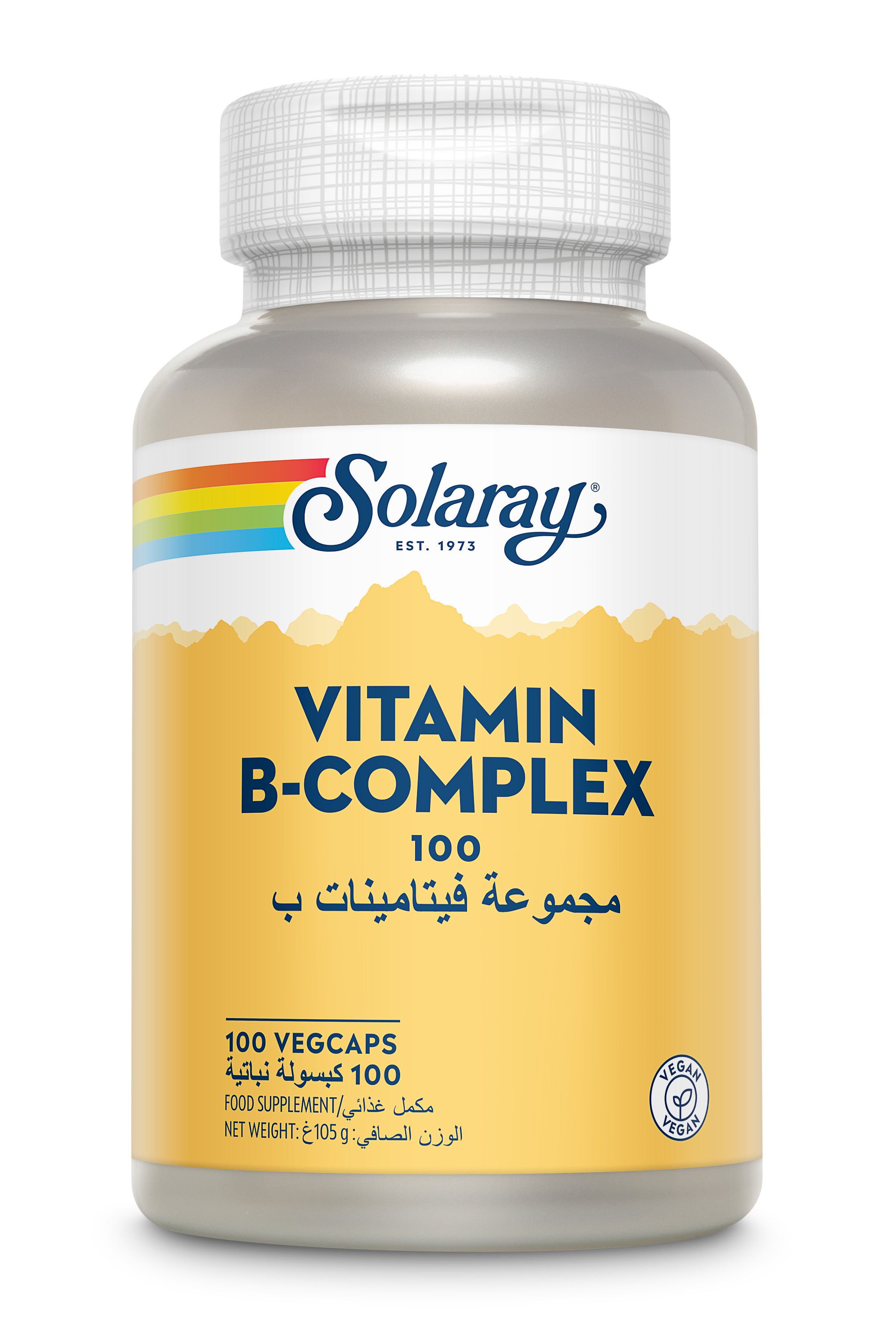 Solaray, Vitamin B-Complex 100 mg - 100 Capsules