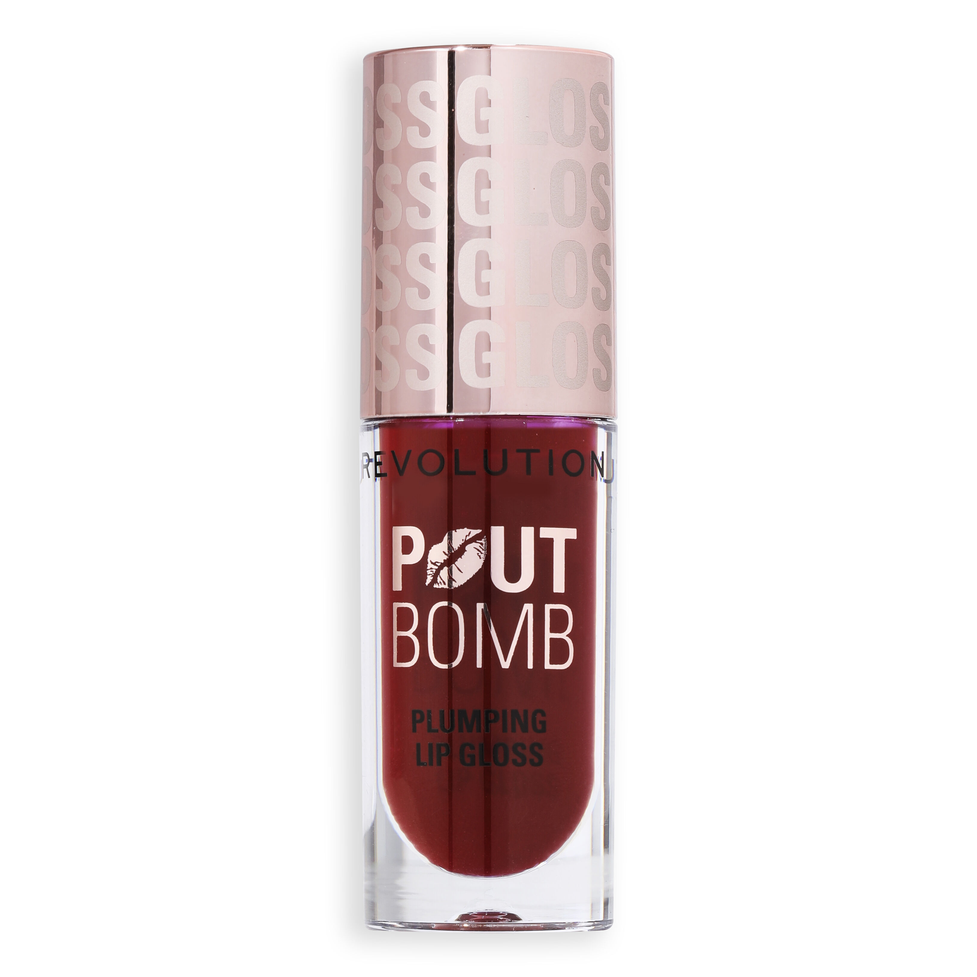 Makeup Revolution Pout Bomb Plumping Lip Gloss Jelly Berry Mauve