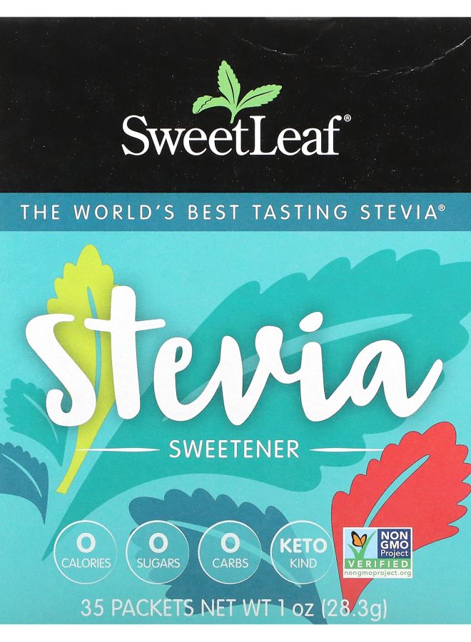 Wisdom Natural, SweetLeaf, Stevia Sweetener, 35Packets,28.3g