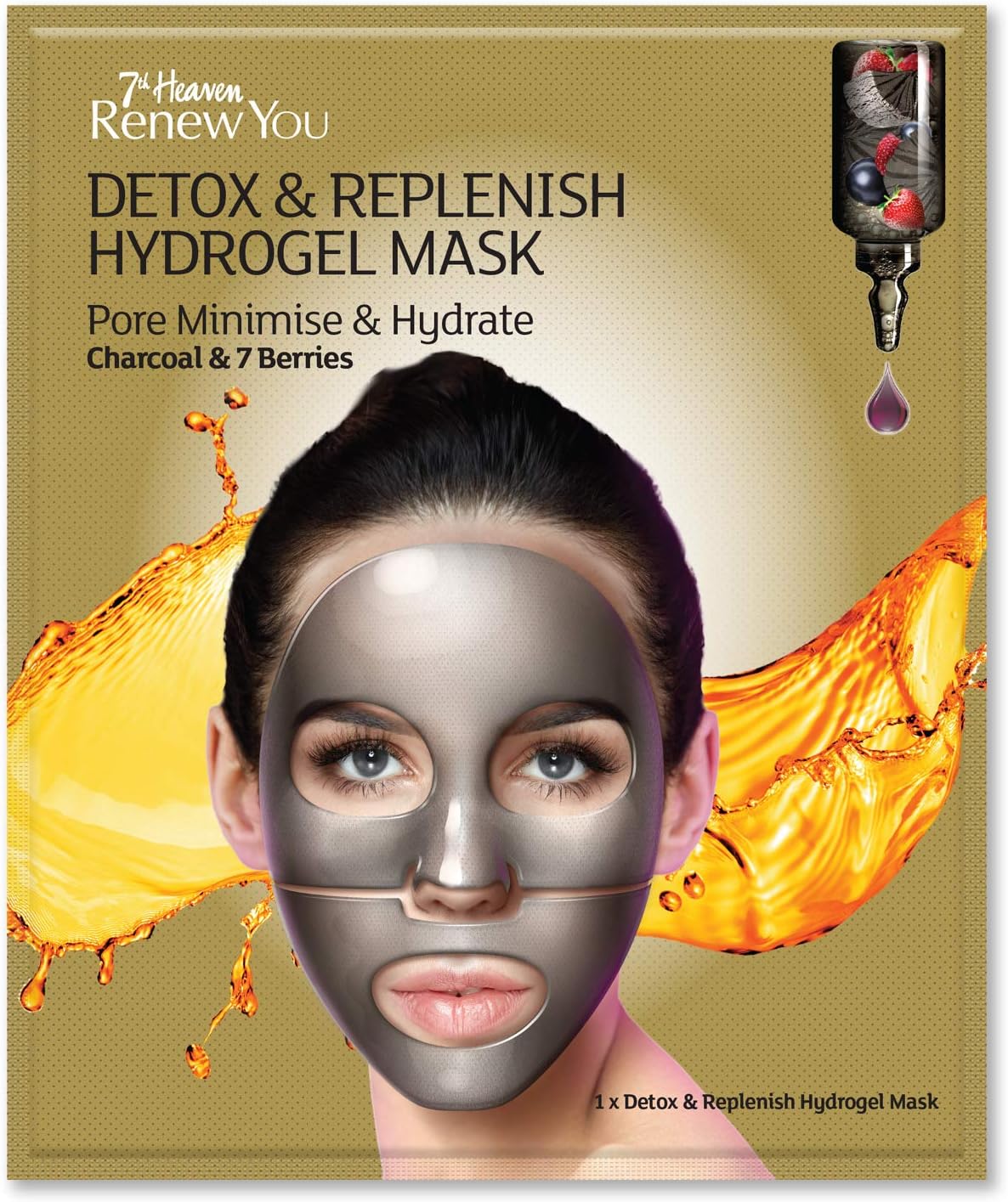 7Th Heaven Renew You Detox & Replenish Hydrogel Mask 38 Gm