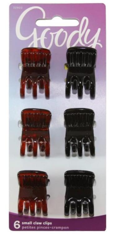 Goody Small Claw Clip 6Ct