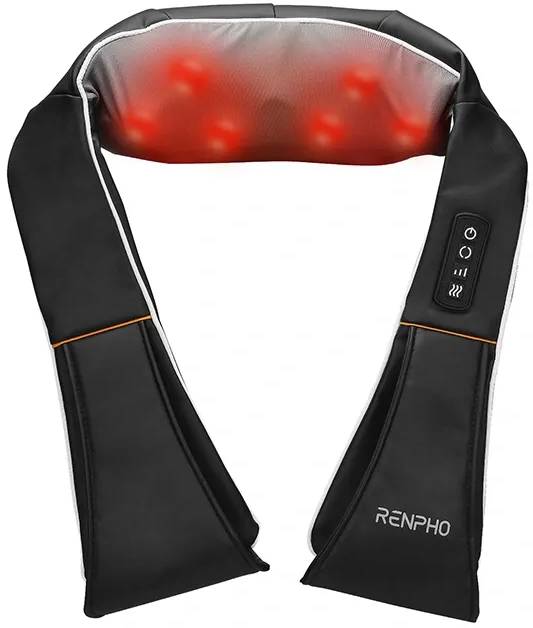 RENPHO Shiatsu Neck & Shoulder Massager With strap Black