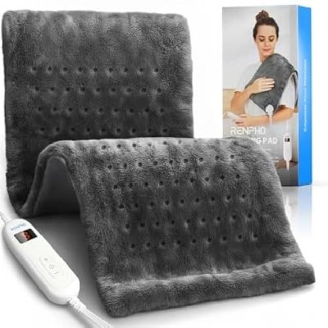 Renpho Heating Pad 12 X 24 Inch 10 Heat Levels - Grey