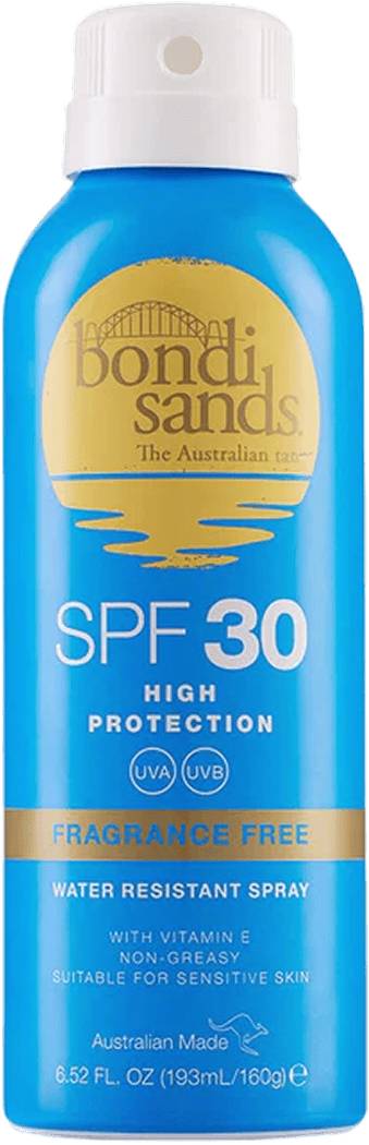 Bondi Sands Spf 30 Aerosol Mist Fragrance Free 160 ml