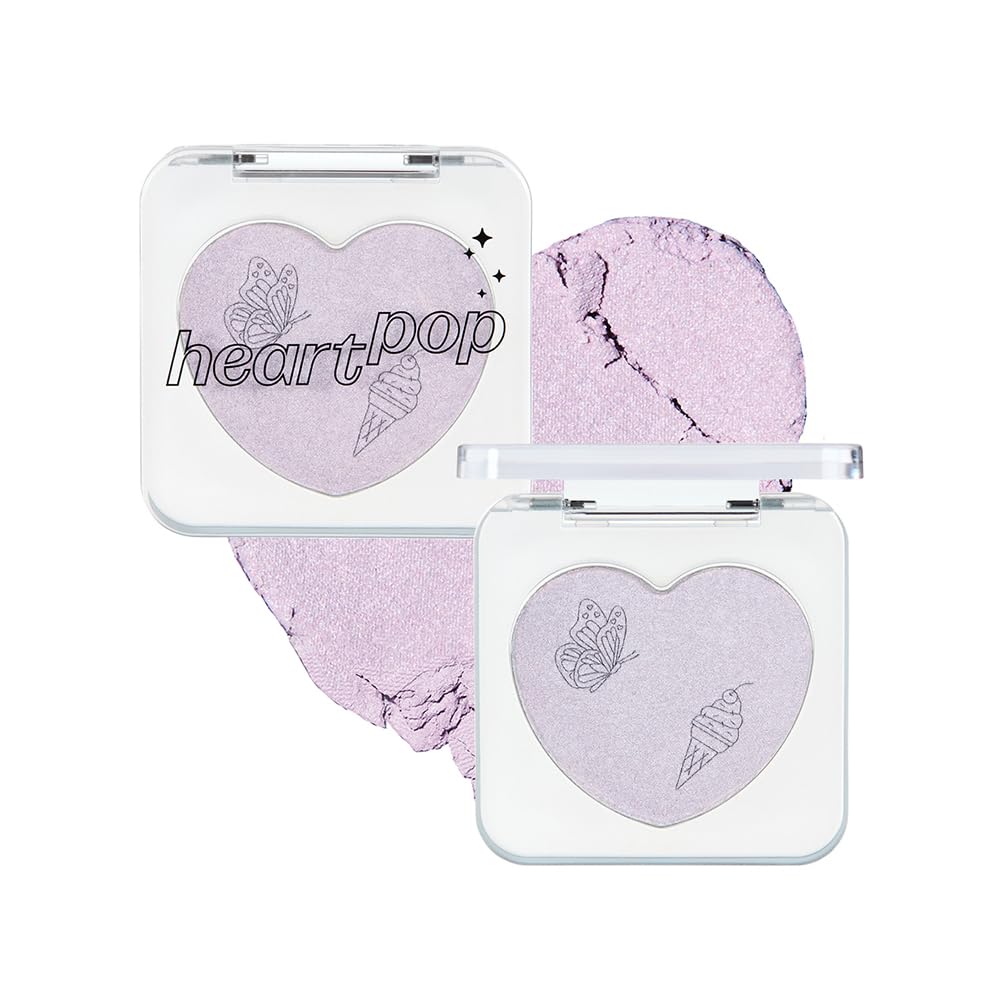 Etude House Heart Pop Blush Natural Highlight And Glossy Finish Ice Aura Teak 4 g
