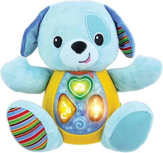 Sing 'N Learn With Me Blueberry Pup – Light-Up Musical Plush Learning Toy for Babies