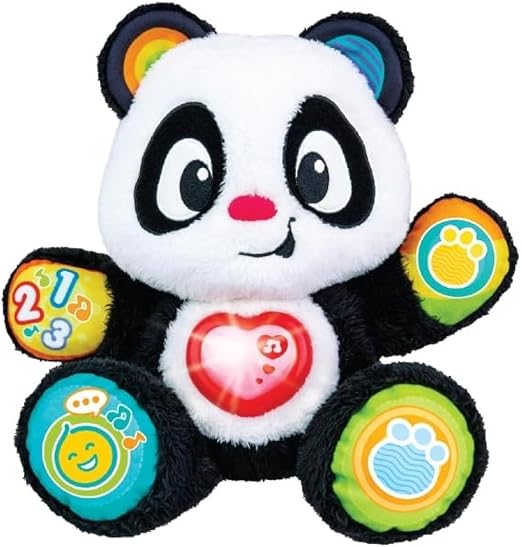 WinFun Learn With Me Panda Pal – Interactive Musical Plush with Light-Up Heart, Numbers, Letters & Sounds for Toddlers & Babies