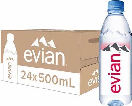 Evian Natural Mineral Water - 24*500 ml