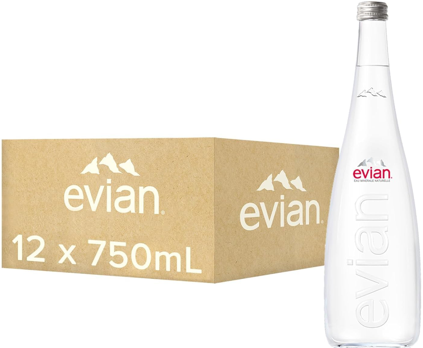 Evian Mineral Water - 12*750 ml