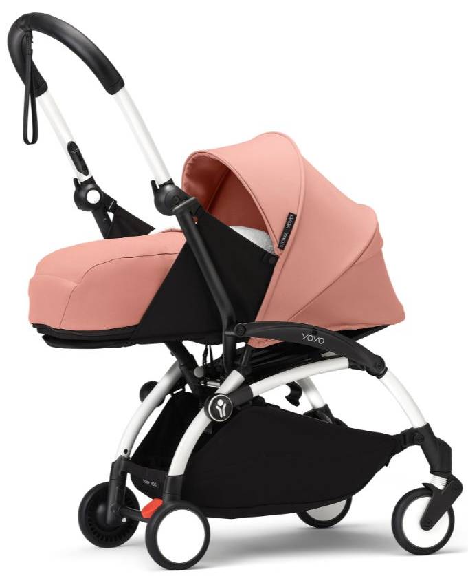 Stokke Yoyo3 Newborn Pack 0+ White Frame Stroller - Ginger