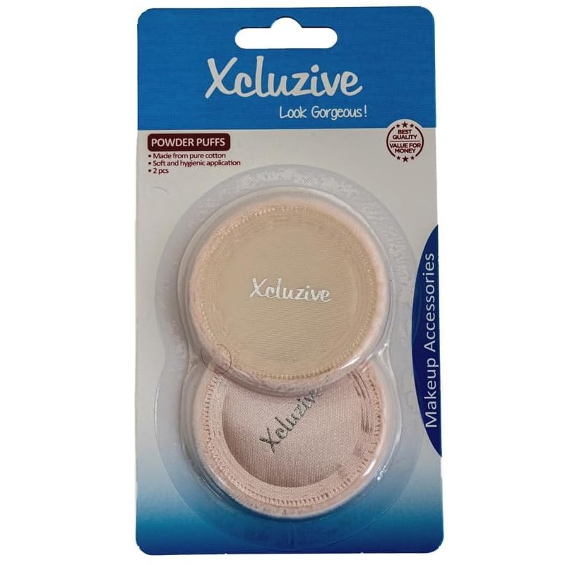 Xcluzive 2 Powder Puffs X Compact Powders