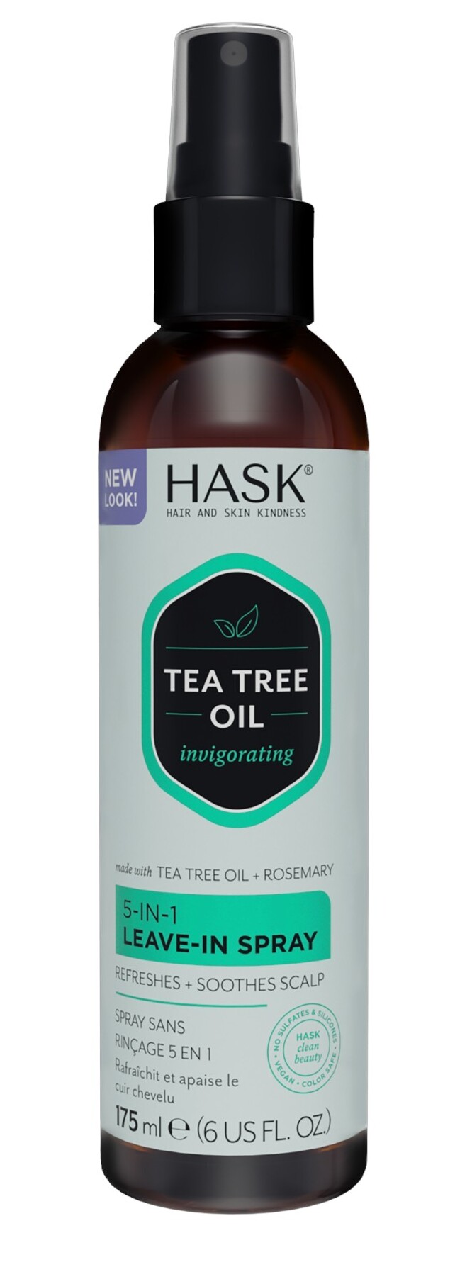 Hask Tea Tree Oil & Rosemary 5 In 1 Leave In Spray 175Ml