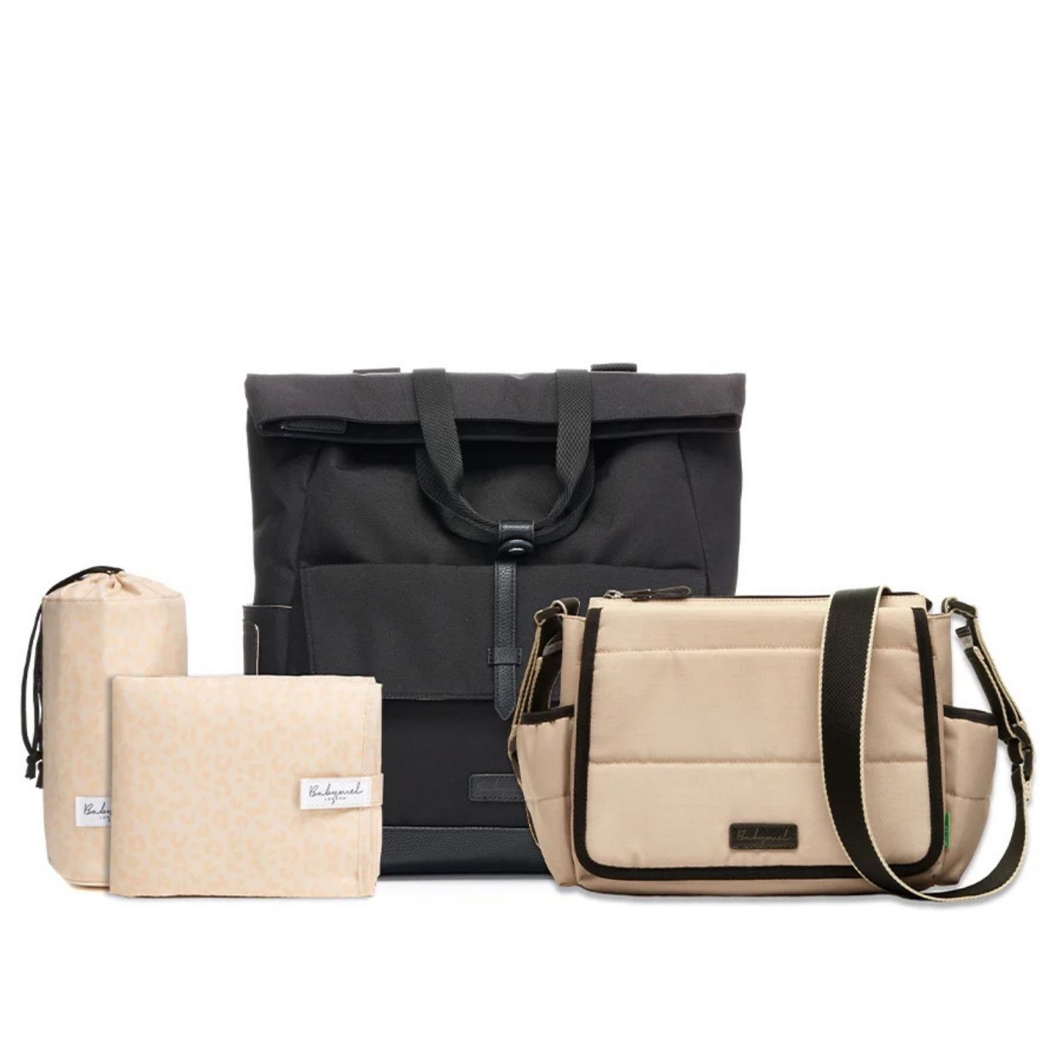 Babymel Quinn Eco diaper bag Black