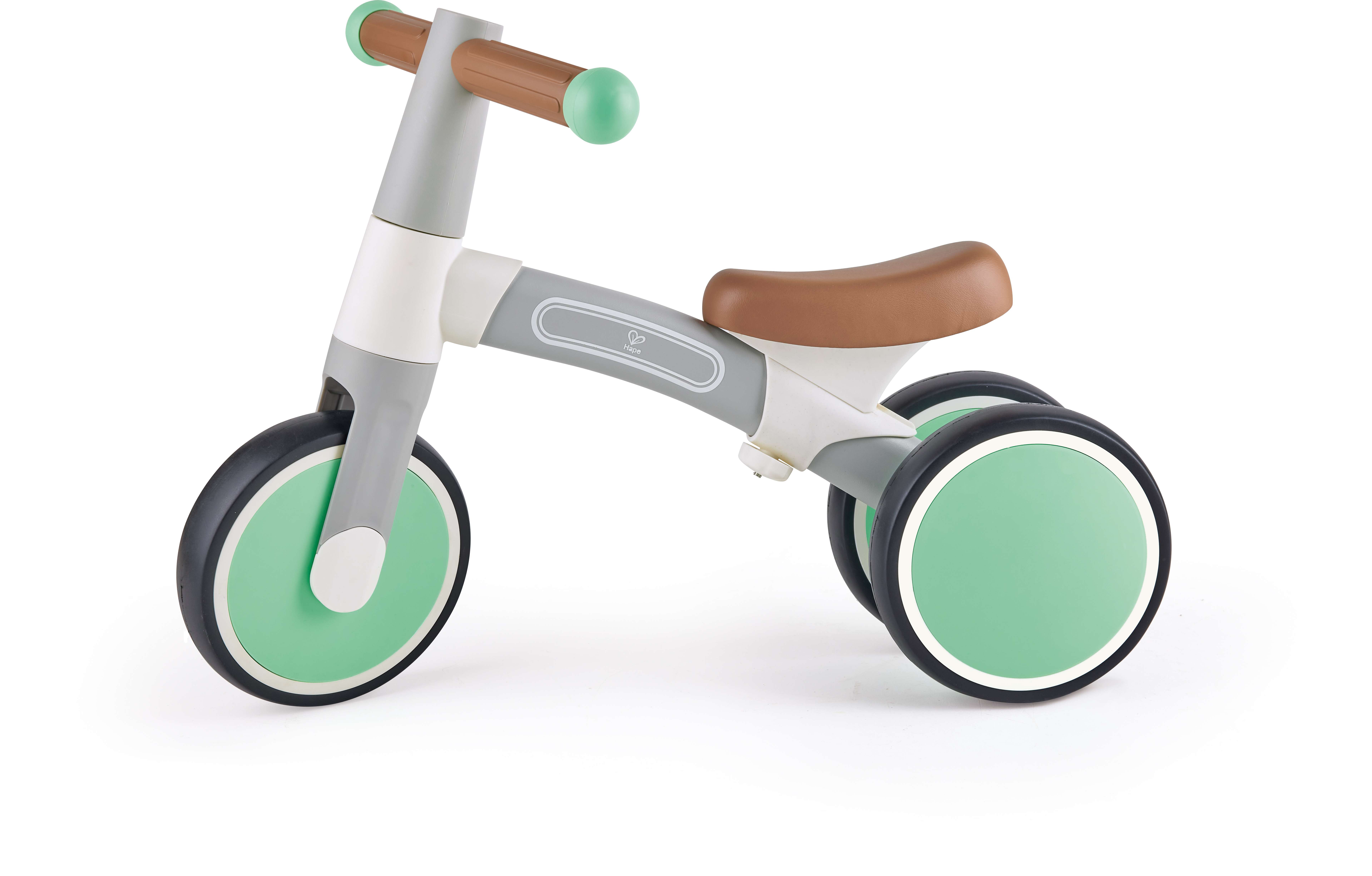 Hape Toddler Ride-On Balance Bike in Light Green – Lightweight Design with Adjustable Seat – 18M+