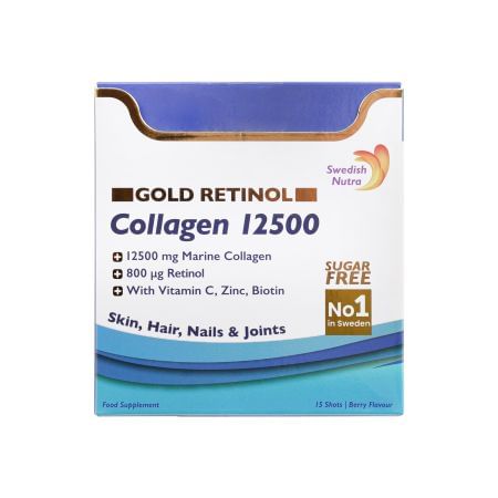 Swedish Nutra Collagen 12,500 Gold Retinol 25 Ml, 15s