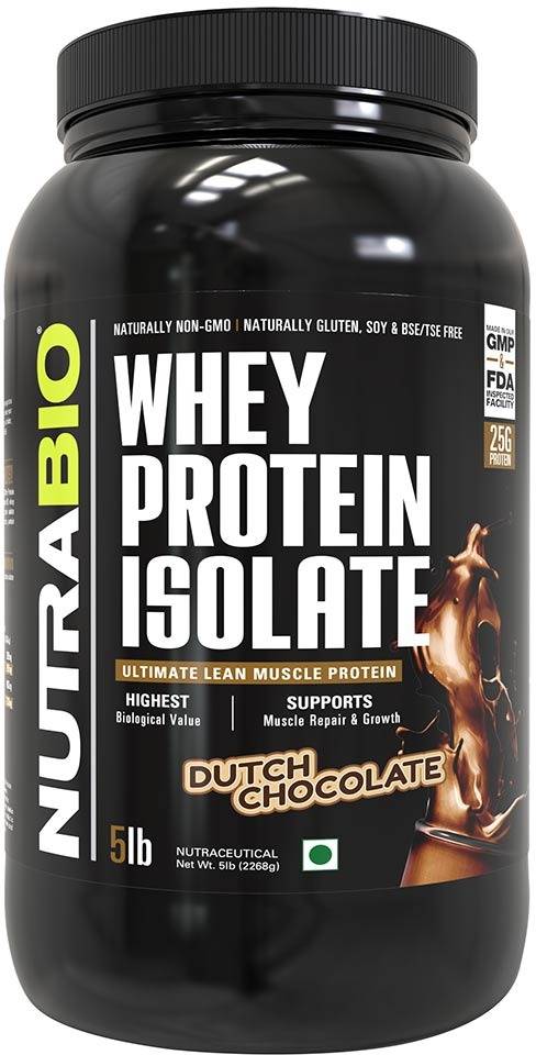 Nutrabio Whey Protein Isolate Dutch Chocolate - 5 lb