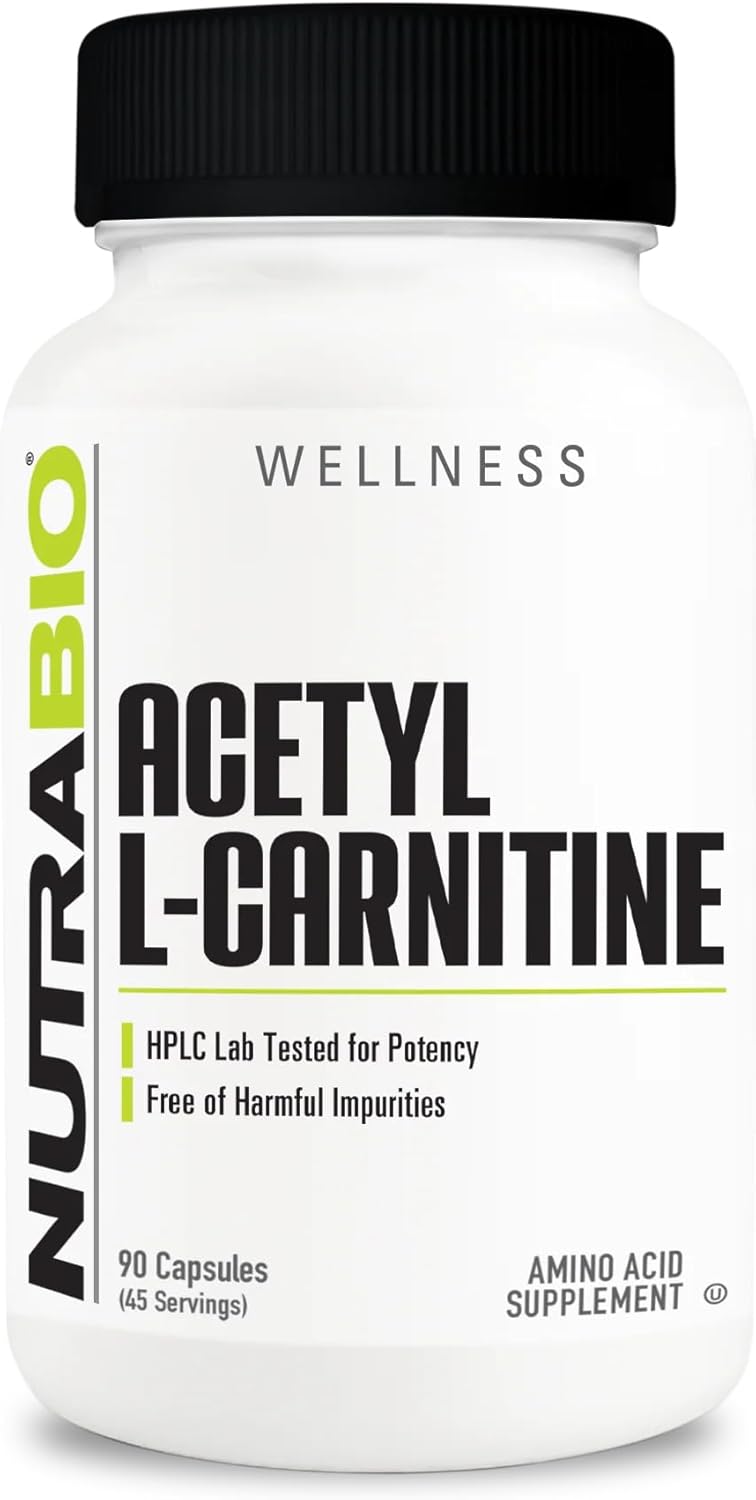 Nutrabio L-Carnitine 500 mg - 90 Veggie Capsules